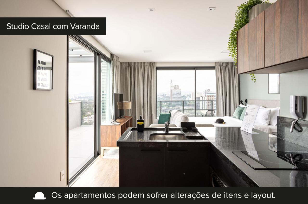 Апартаменты Charlie Jockey Pinheiros Сан-Пауло Экстерьер фото